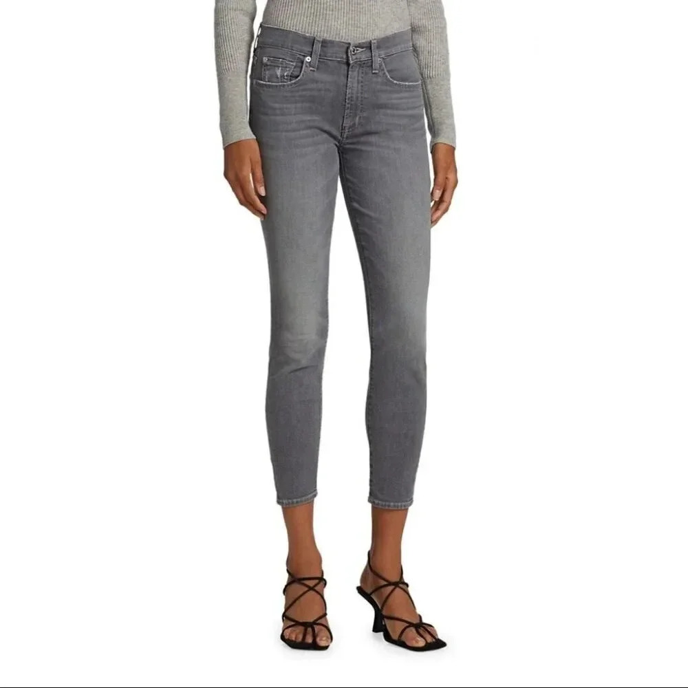 7 For All Mankind The Skinny Jean in Grey